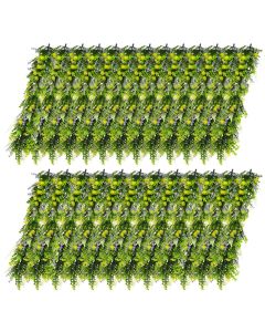E&K 25 PCS Artificial Hanging Plants Faux Vines Leaf Decoration for Home Garden Office Indoor Outdoor Wedding Party (Green Purple Yellow)
