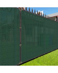 E&K Sunrise 10' x 50' Privacy Fence Screen with Grommets, Outdoor Windscreen Fence Covering Privacy Screen UV Blockage for Backyard Garden Patio (Green)