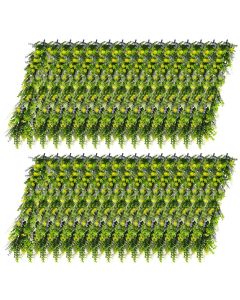 E&K 30 PCS Artificial Hanging Plants Faux Vines Leaf Decoration for Home Garden Office Indoor Outdoor Wedding Party (Green Purple Yellow)
