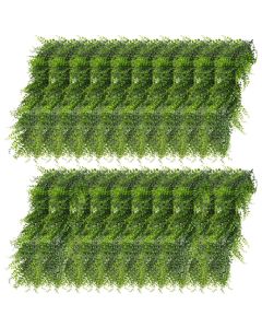 E&K 20 PCS Artificial Hanging Plants Faux Vines Leaf Decoration for Home Garden Office Indoor Outdoor Wedding Party (Green)