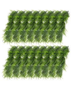 E&K 16 PCS Artificial Hanging Plants Faux Vines Leaf Decoration for Home Garden Office Indoor Outdoor Wedding Party (Green)