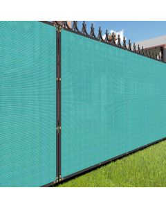 E&K Sunrise 10' x 50' Privacy Fence Screen with Grommets, Outdoor Windscreen Fence Covering Privacy Screen UV Blockage for Backyard Garden Patio (Turquoise)