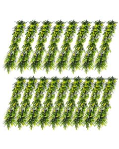 E&K 17 PCS Artificial Hanging Plants Faux Vines Leaf Decoration for Home Garden Office Indoor Outdoor Wedding Party (Green Purple Yellow)