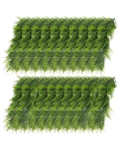 E&K 21 PCs Artificial Hanging Plants Faux Vines Leaf Decoration for Home Garden Office Indoor Outdoor Wedding Party (Green)