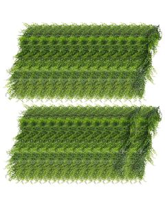 E&K 27 PCS Artificial Hanging Plants Faux Vines Leaf Decoration for Home Garden Office Indoor Outdoor Wedding Party (Green)