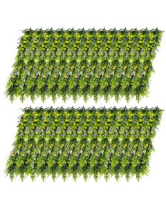 E&K 26 PCS Artificial Hanging Plants Faux Vines Leaf Decoration for Home Garden Office Indoor Outdoor Wedding Party (Green Purple Yellow)