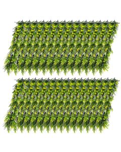 E&K 29 PCS Artificial Hanging Plants Faux Vines Leaf Decoration for Home Garden Office Indoor Outdoor Wedding Party (Green Purple Yellow)