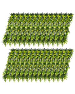 E&K 27 PCS Artificial Hanging Plants Faux Vines Leaf Decoration for Home Garden Office Indoor Outdoor Wedding Party (Green Purple Yellow)