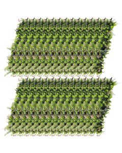 E&K 29 PCS Artificial Hanging Plants Faux Vines Leaf Decoration for Home Garden Office Indoor Outdoor Wedding Party (Green Pink)