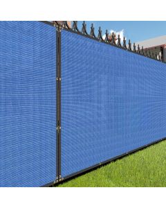 E&K Sunrise 13' x 100' Privacy Fence Screen with Grommets, Outdoor Windscreen Fence Covering Privacy Screen UV Blockage for Backyard Garden Patio (Blue)